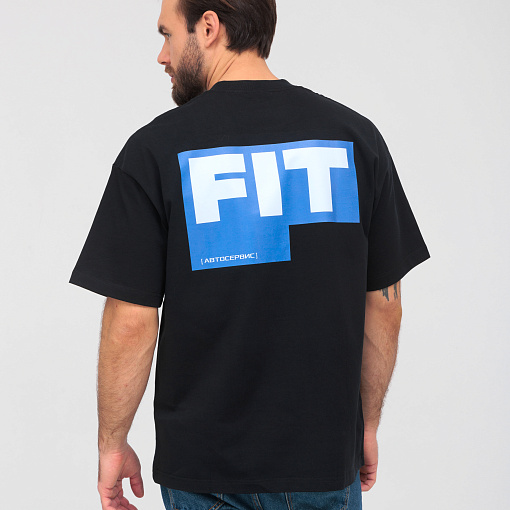 Футболка оверсайз черная FIT