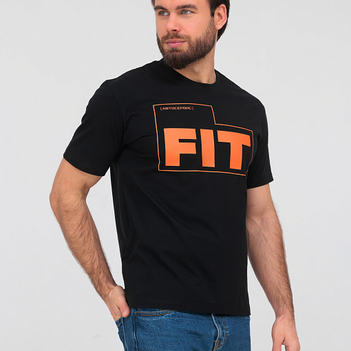 Футболка базовая черная FIT